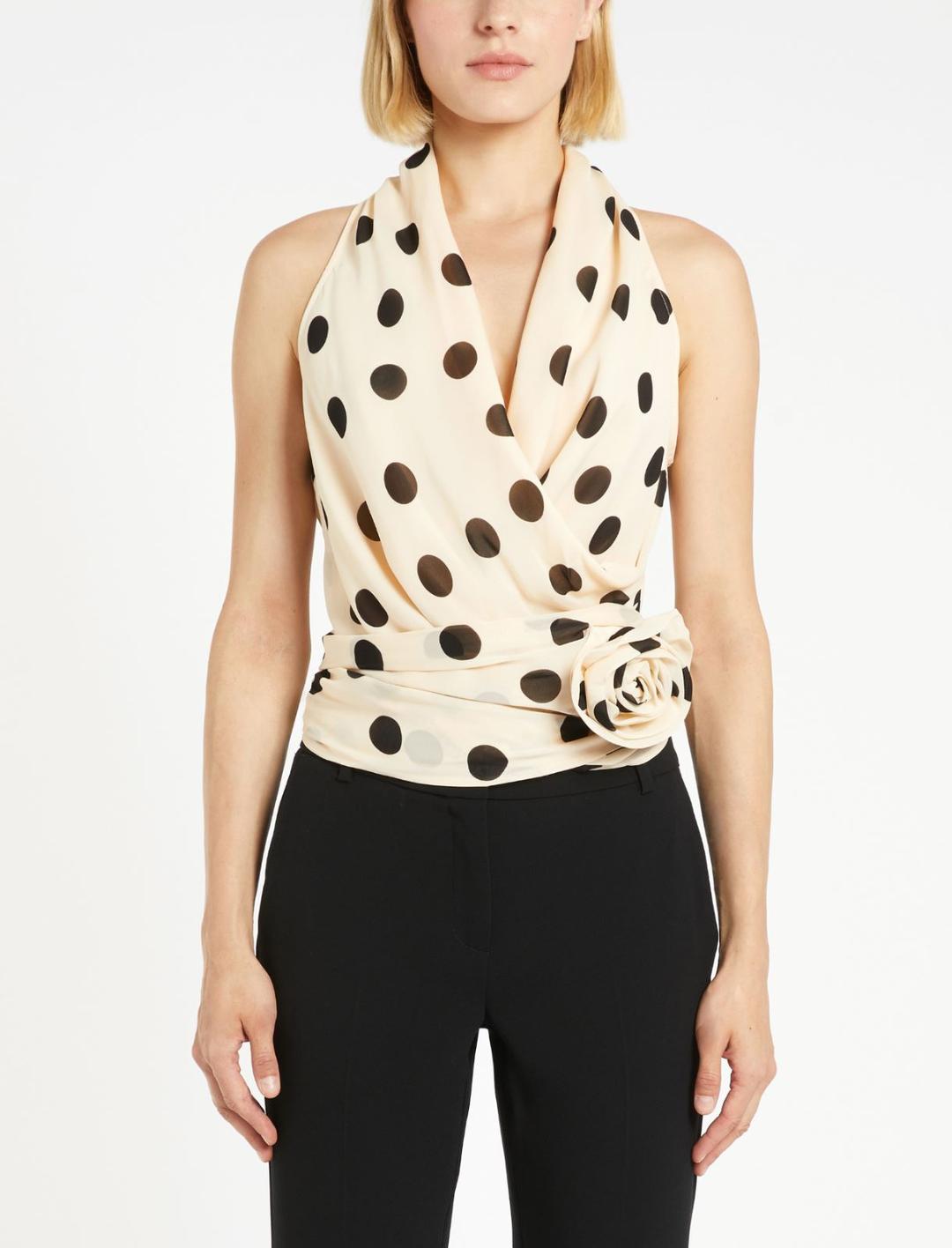 Top con fusciacca e fiore | Marella Top con fusciacca e fiore - 2 | Marella