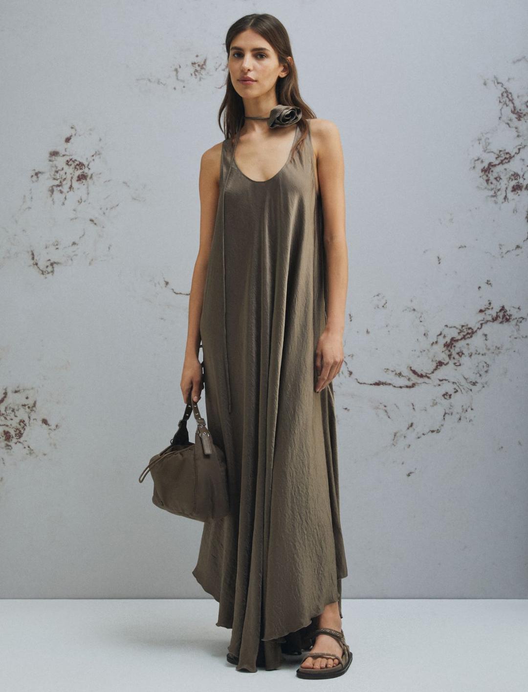 Abito in twill crinckle | Marella Abito in twill crinckle - 2 | Marella