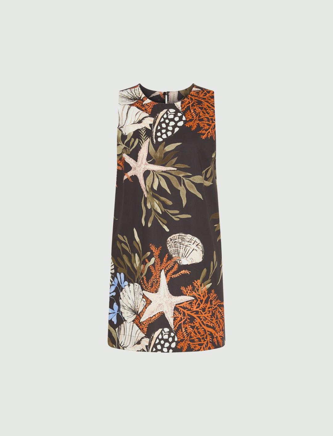 Abito smanicato in popeline | Marella Abito smanicato in popeline - 1 | Marella