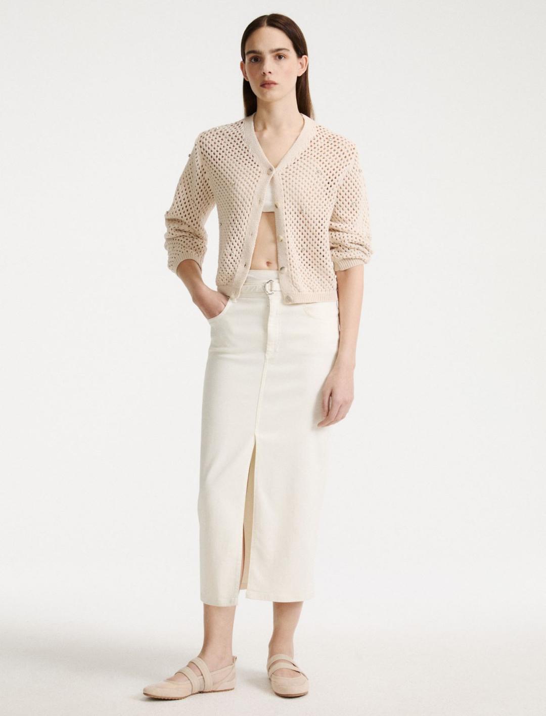 Cardigan a rete con strass | Marella Cardigan a rete con strass - 2 | Marella