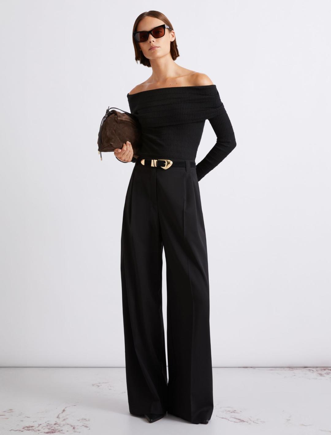 Maglia con scollo ad anello in viscosa | Marella Maglia con scollo ad anello in viscosa | Marella