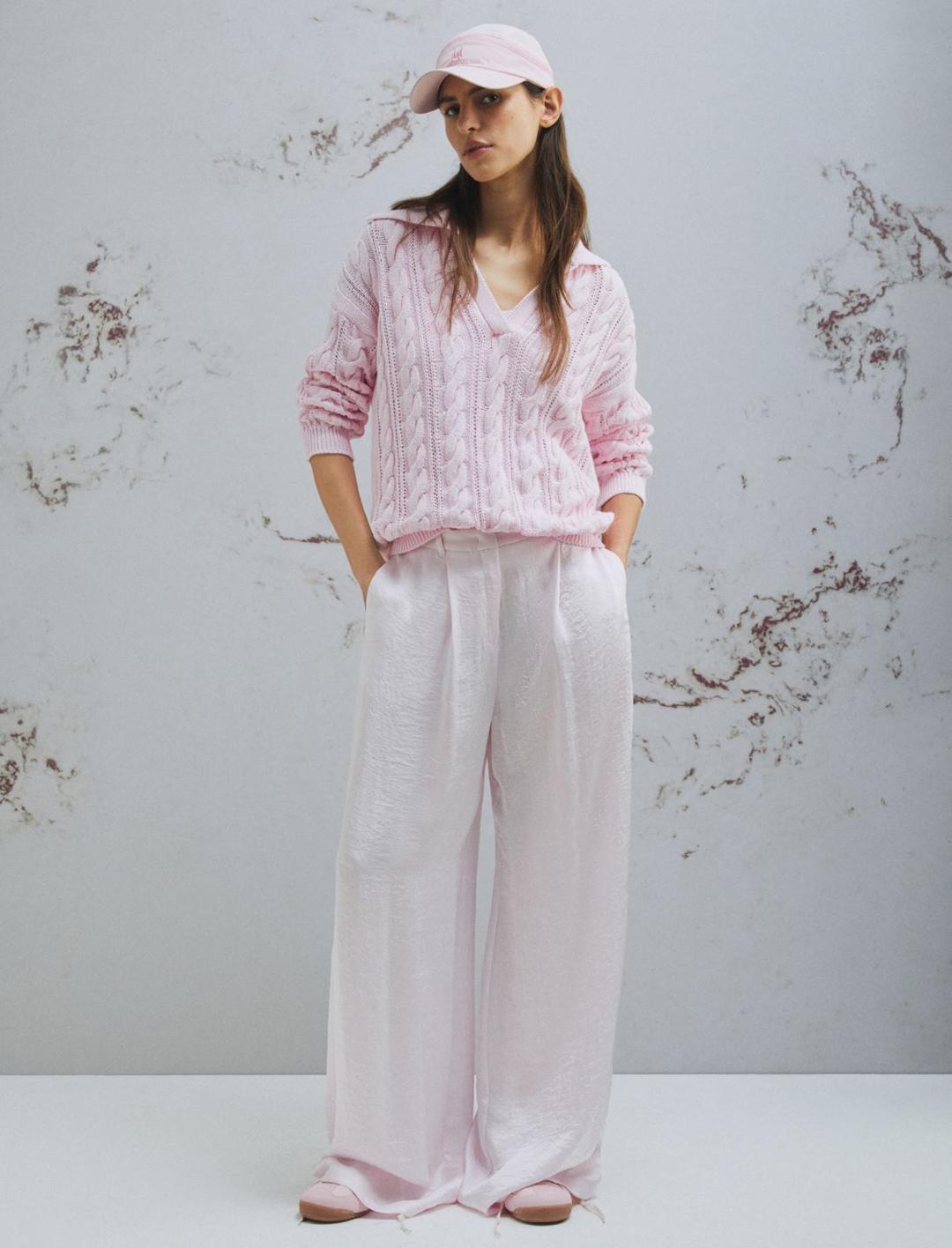 Maglia a polo in cotone cablé | Marella Maglia a polo in cotone cablé - 2 | Marella