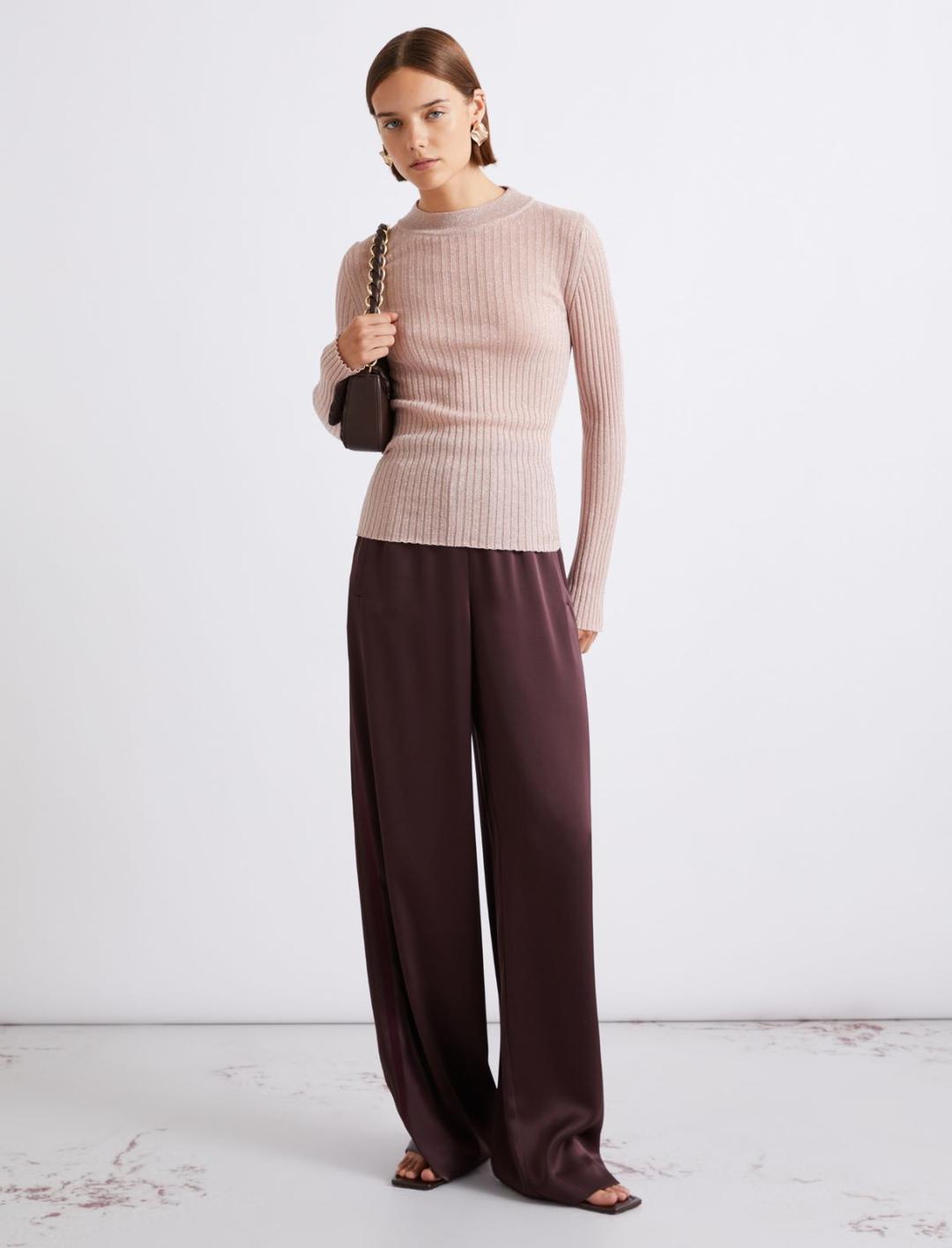 Maglia a coste con filo di lurex | Marella Maglia a coste con filo di lurex | Marella