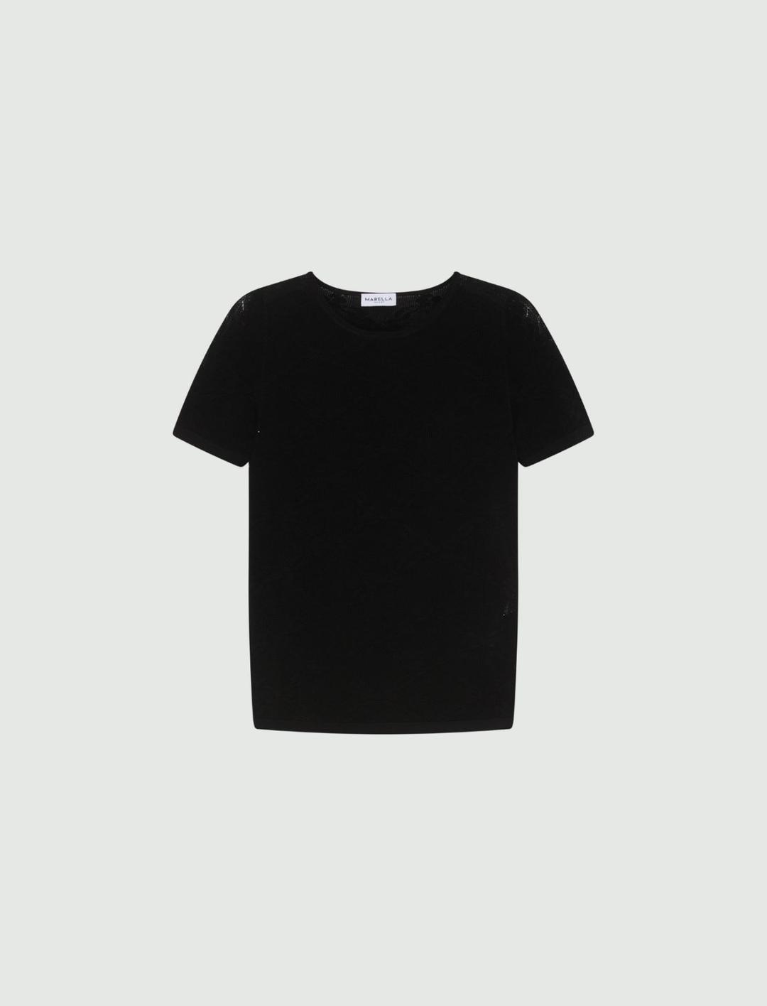 T-shirt in maglia pizzo ultra light | Marella T-shirt in maglia pizzo ultra light - 1 | Marella