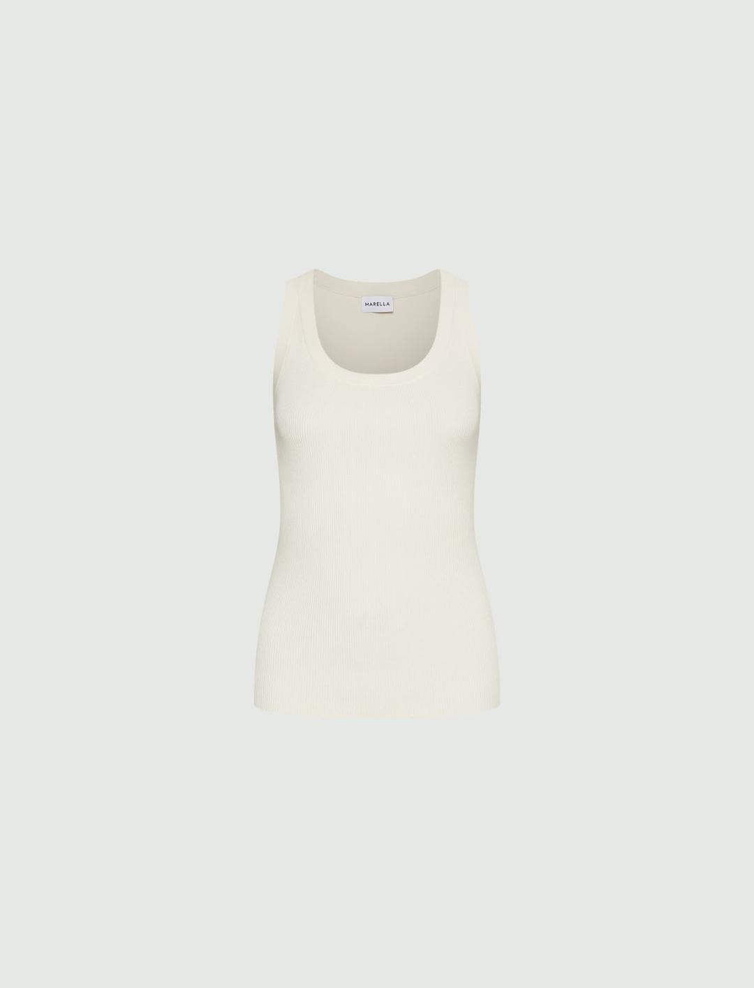 Canotta a costine in viscosa | Marella Canotta a costine in viscosa | Marella