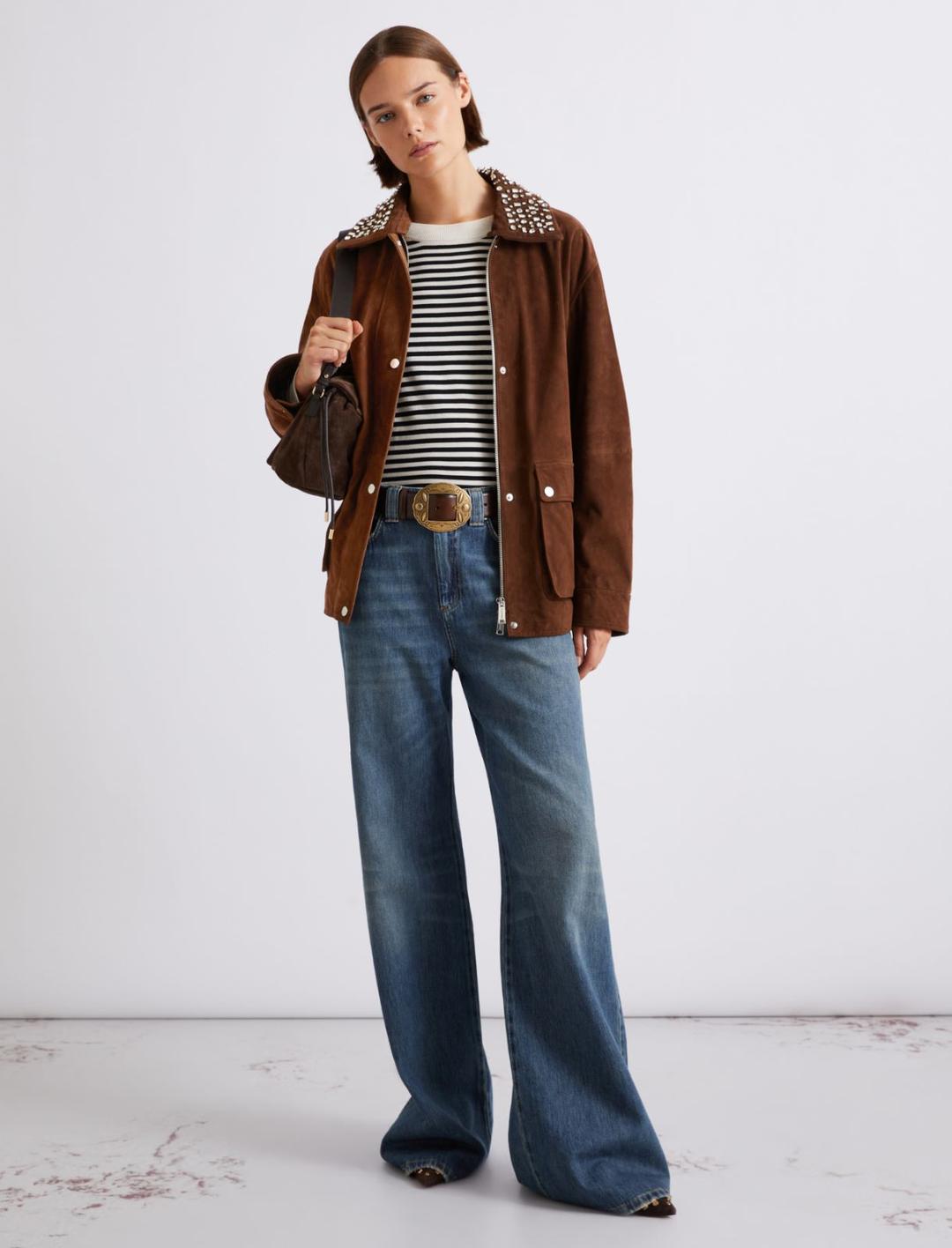 Giaccone in camoscio | Marella Giaccone in camoscio - 2 | Marella