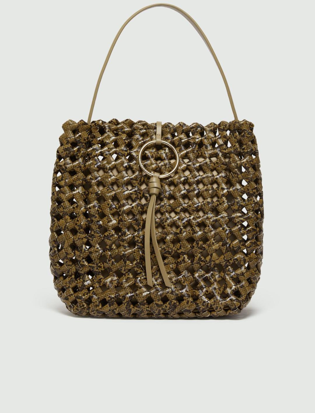 Borsa grande con stampa pitone intrecciato | Marella Borsa grande con stampa pitone intrecciato - 1 | Marella