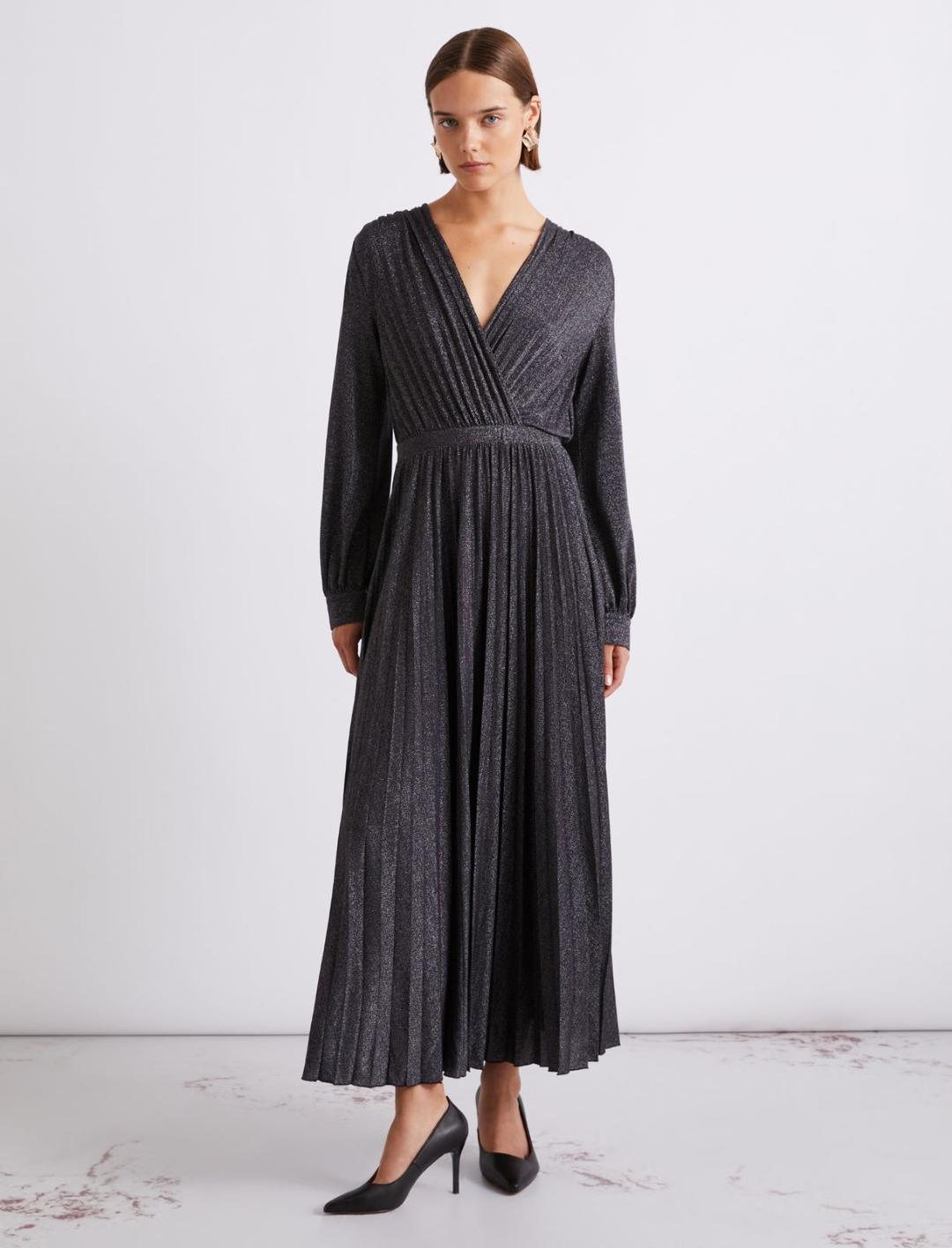 Abito plissettato in jersey lurex | Marella Abito plissettato in jersey lurex - 2 | Marella