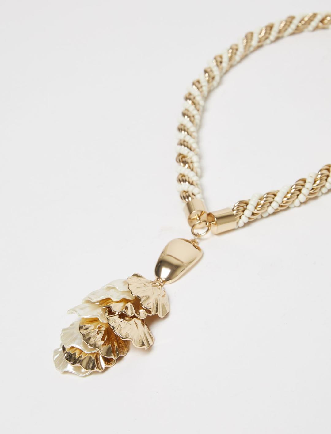 Collana lunga con conchiglie metalliche | Marella Collana lunga con conchiglie metalliche - 2 | Marella