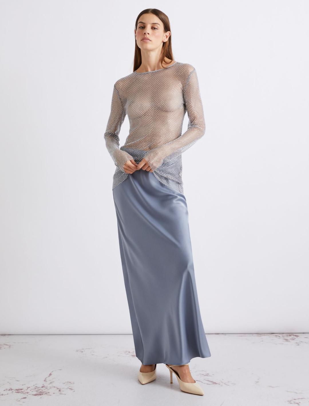 T-shirt in rete strass | Marella T-shirt in rete strass | Marella