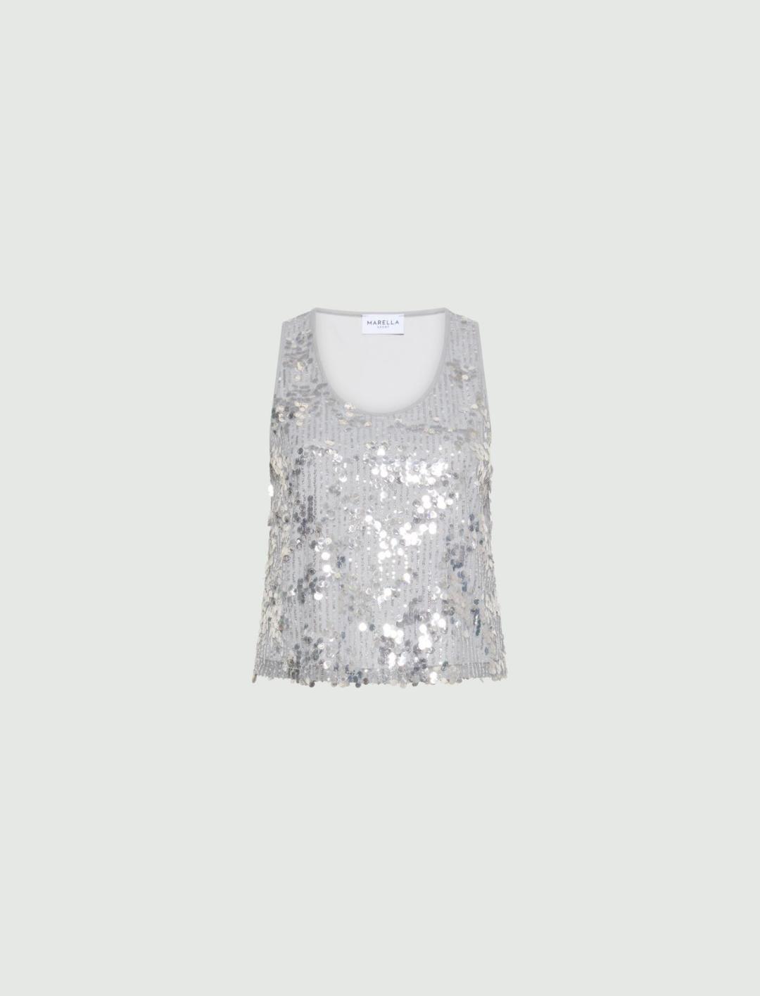 Top con paillettes | Marella Top con paillettes | Marella