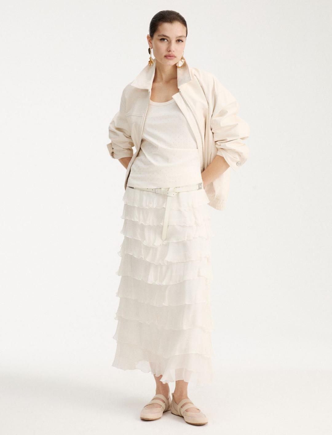 Canotta in jersey con micro strass | Marella Canotta in jersey con micro strass - 2 | Marella