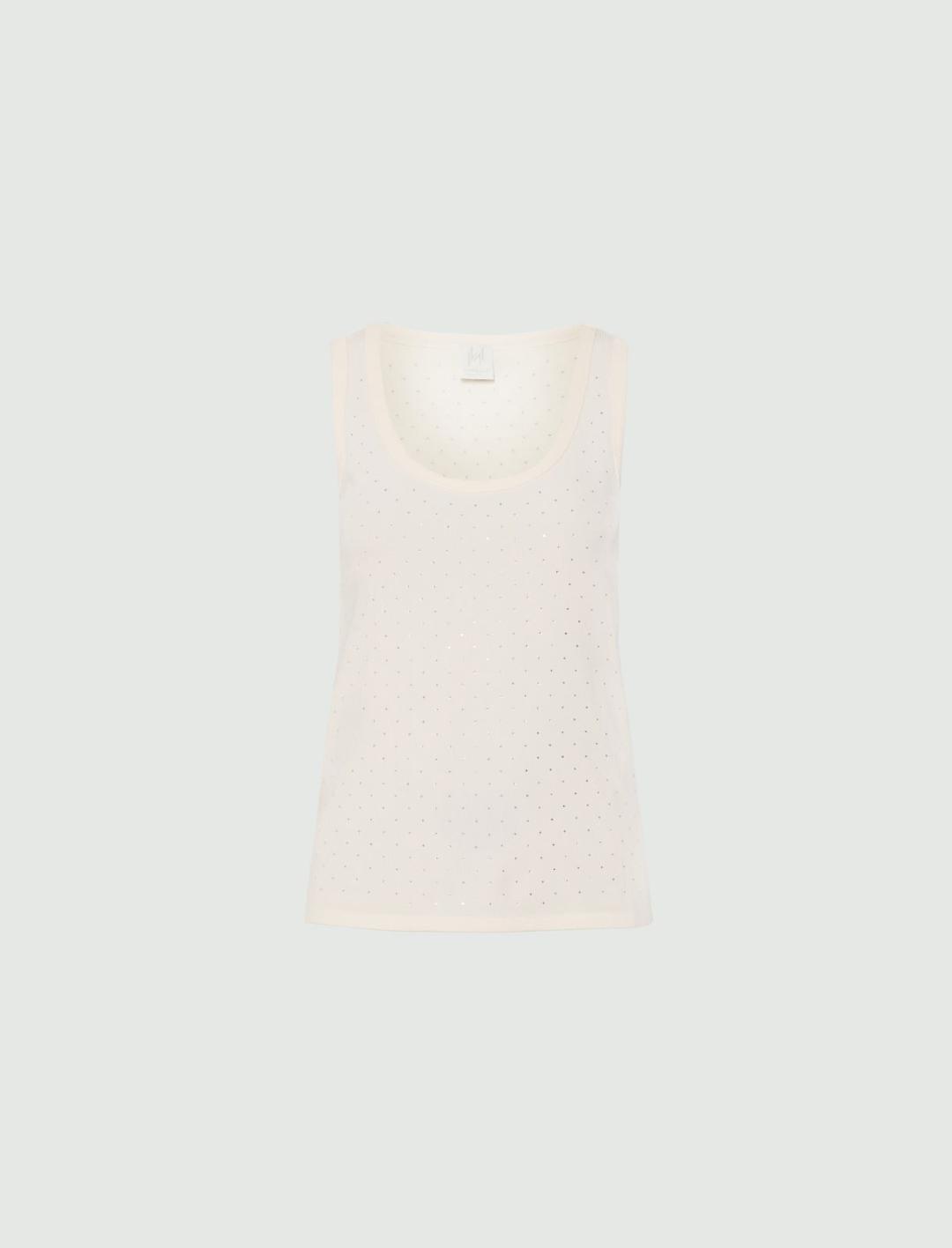 Canotta in jersey con micro strass | Marella Canotta in jersey con micro strass - 1 | Marella