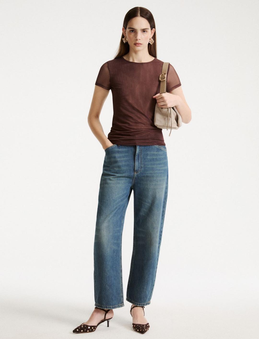 T-shirt in tulle stretch | Marella T-shirt in tulle stretch - 2 | Marella