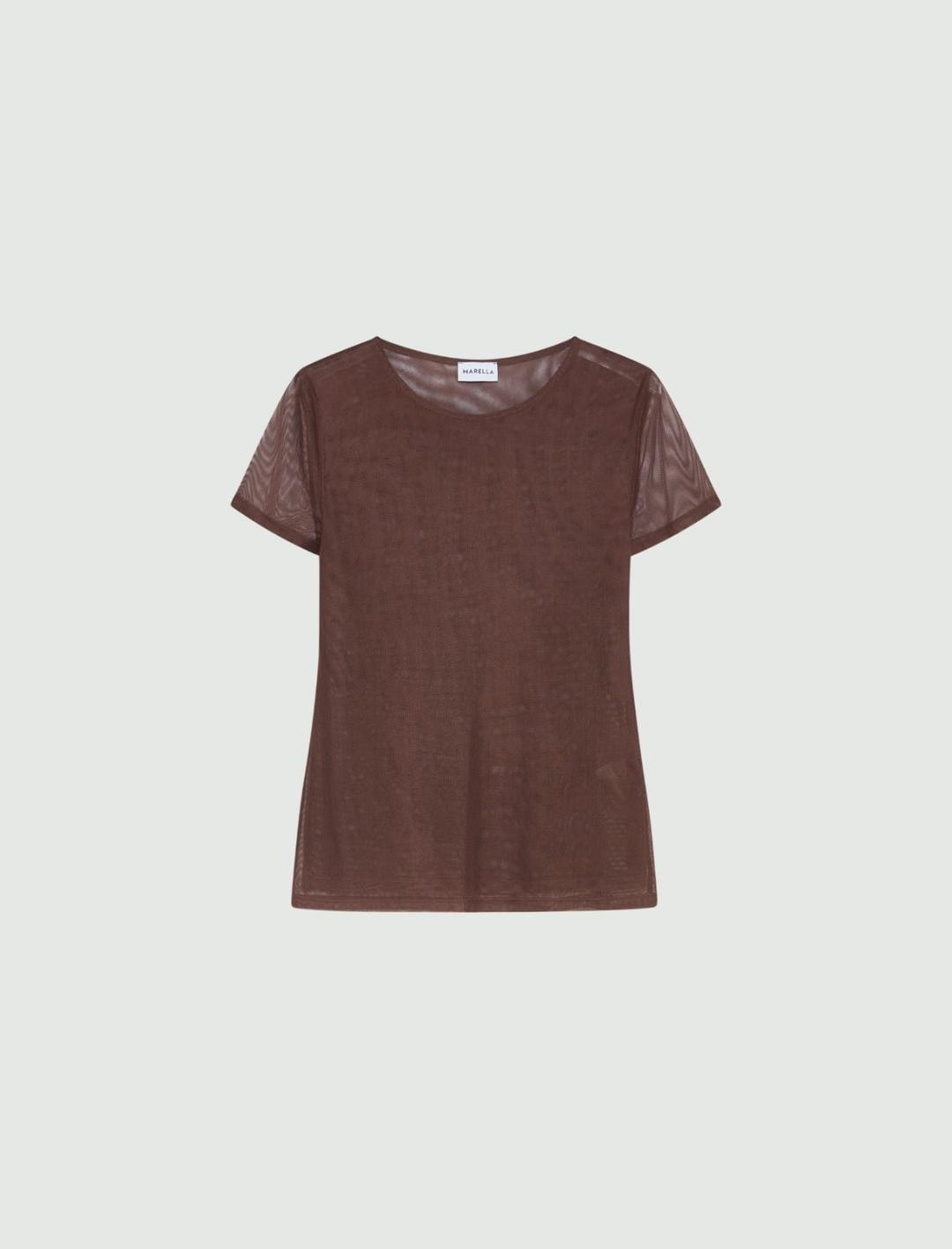 T-shirt in tulle stretch | Marella T-shirt in tulle stretch - 1 | Marella