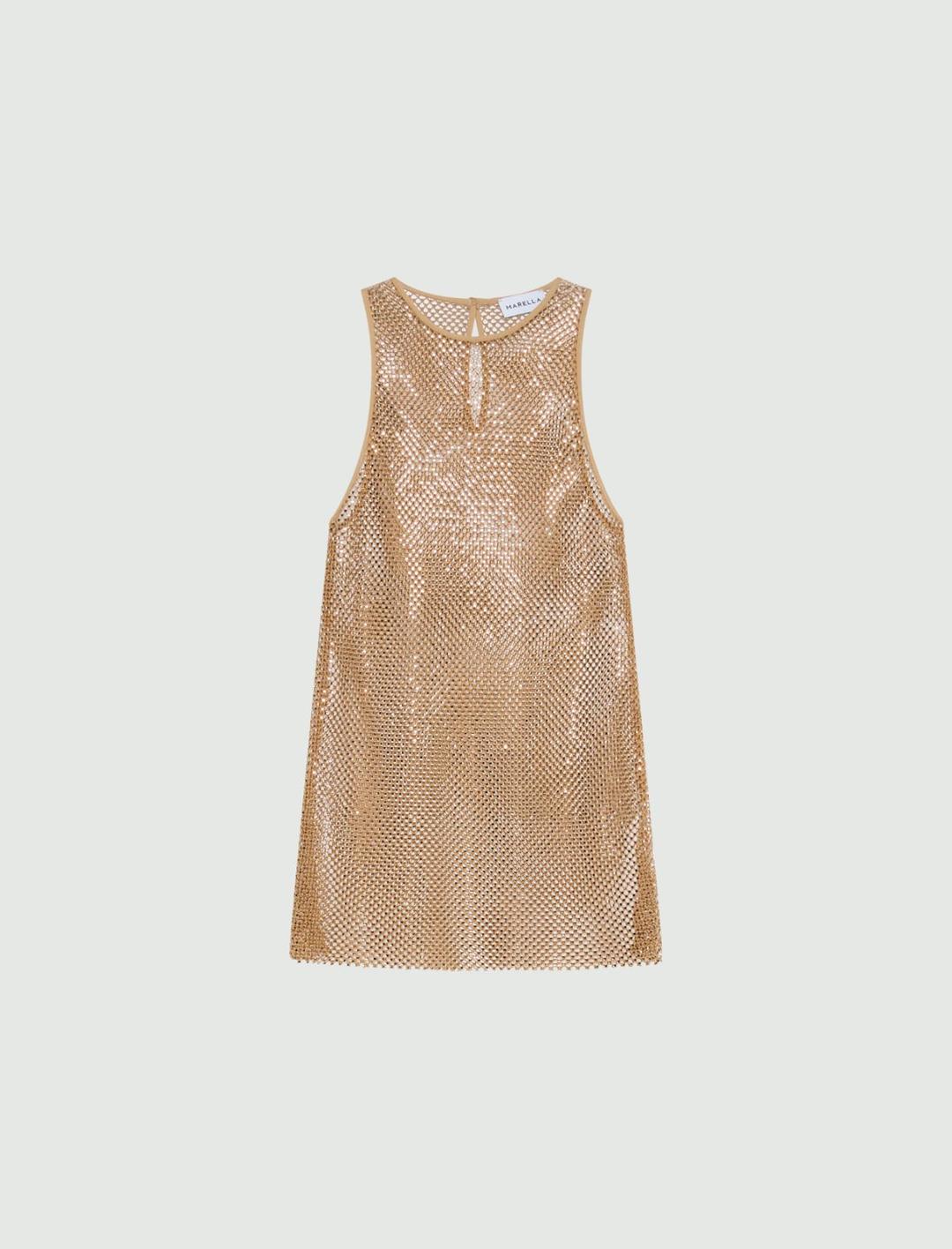 Top in rete con strass | Marella Top in rete con strass - 1 | Marella