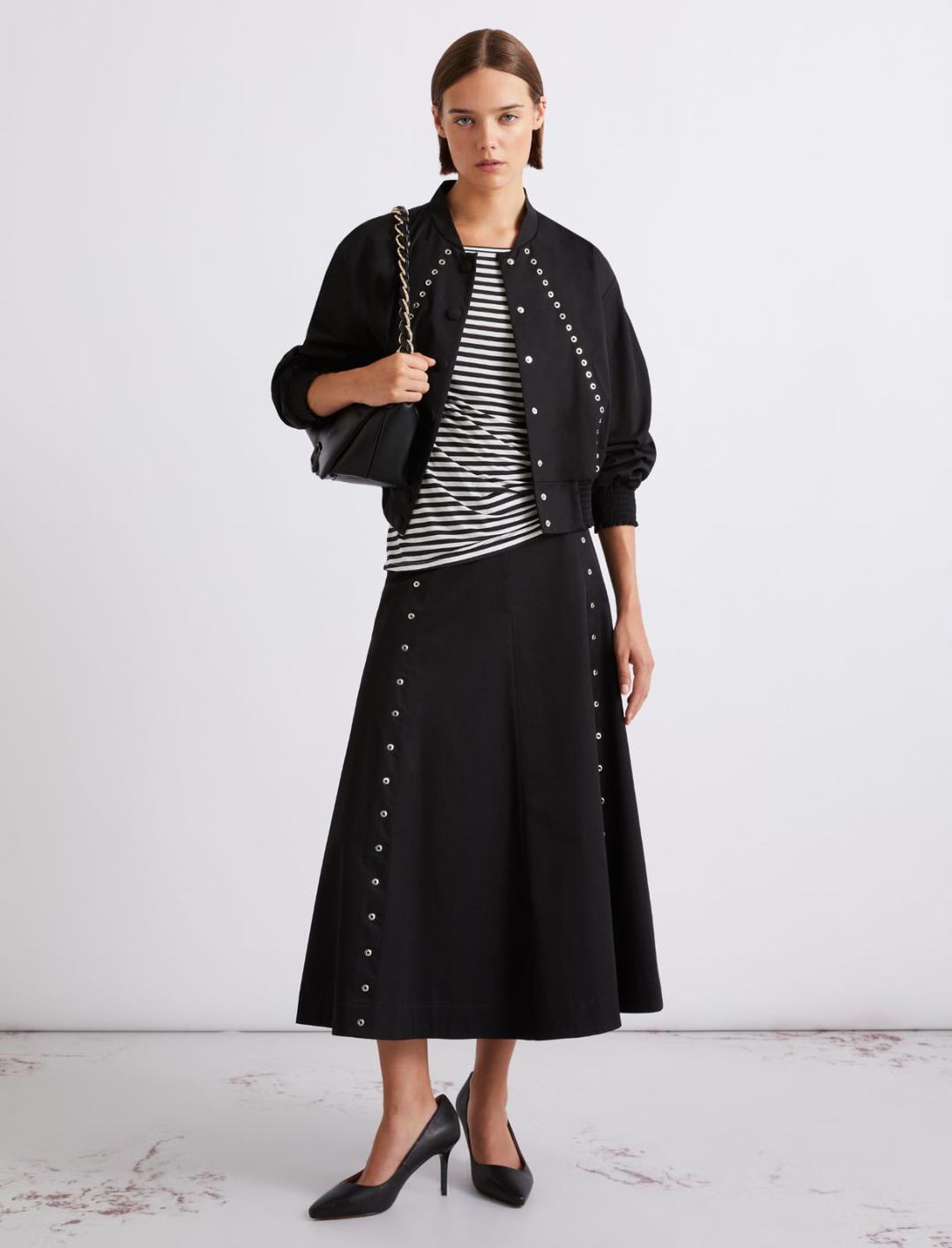 Maglietta Donna GORGLITTER A Righe Con Manica A Pipistrello - Casual, Girocollo, Estate