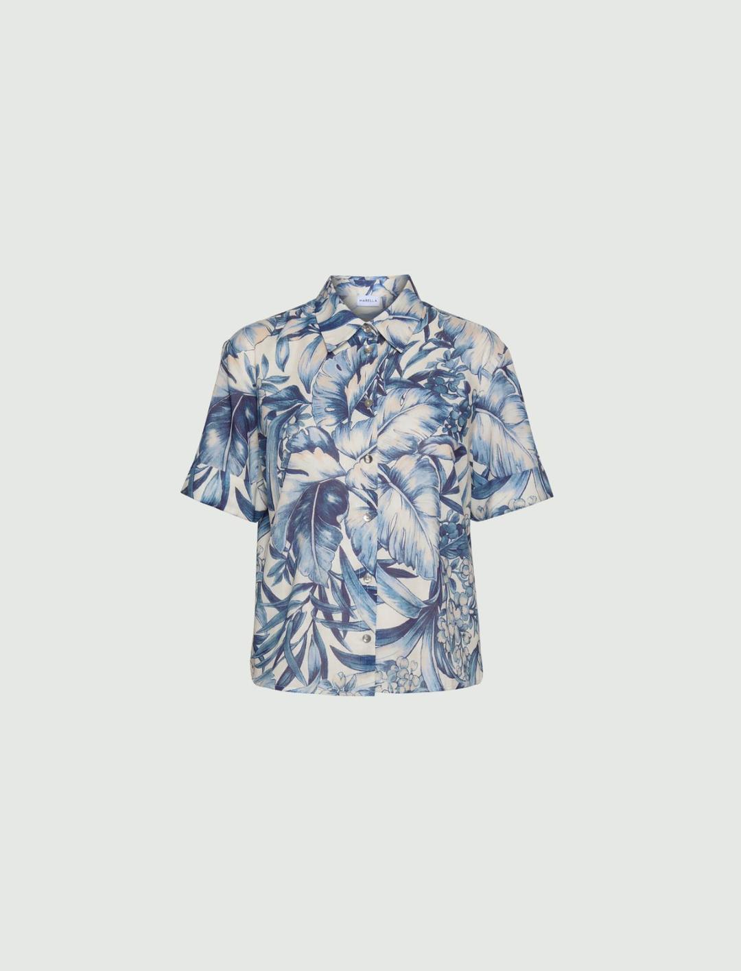 Camicia in mussola stampata | Marella Camicia in mussola stampata - 1 | Marella