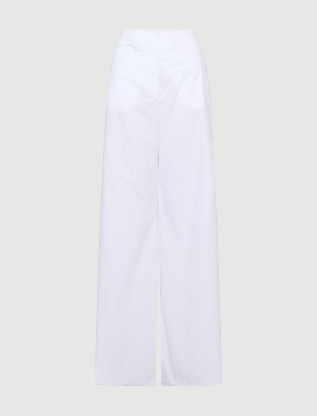 Pantalone wide leg in popeline | Marella Pantalone wide leg in popeline - 1 | Marella