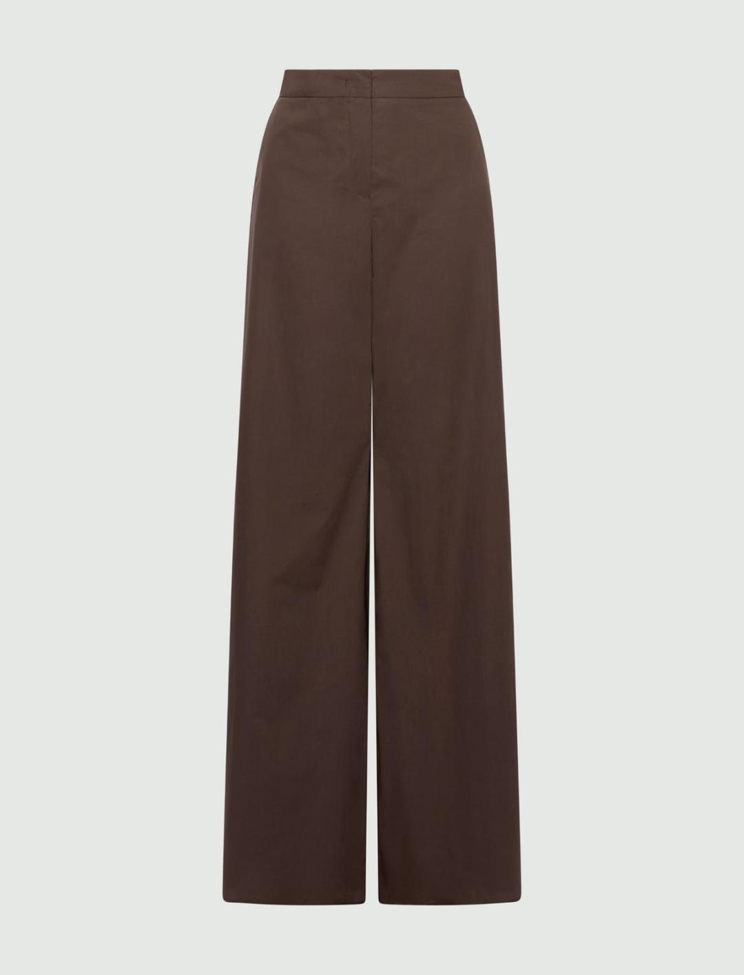 Pantalone wide leg in popeline | Marella Pantalone wide leg in popeline - 1 | Marella