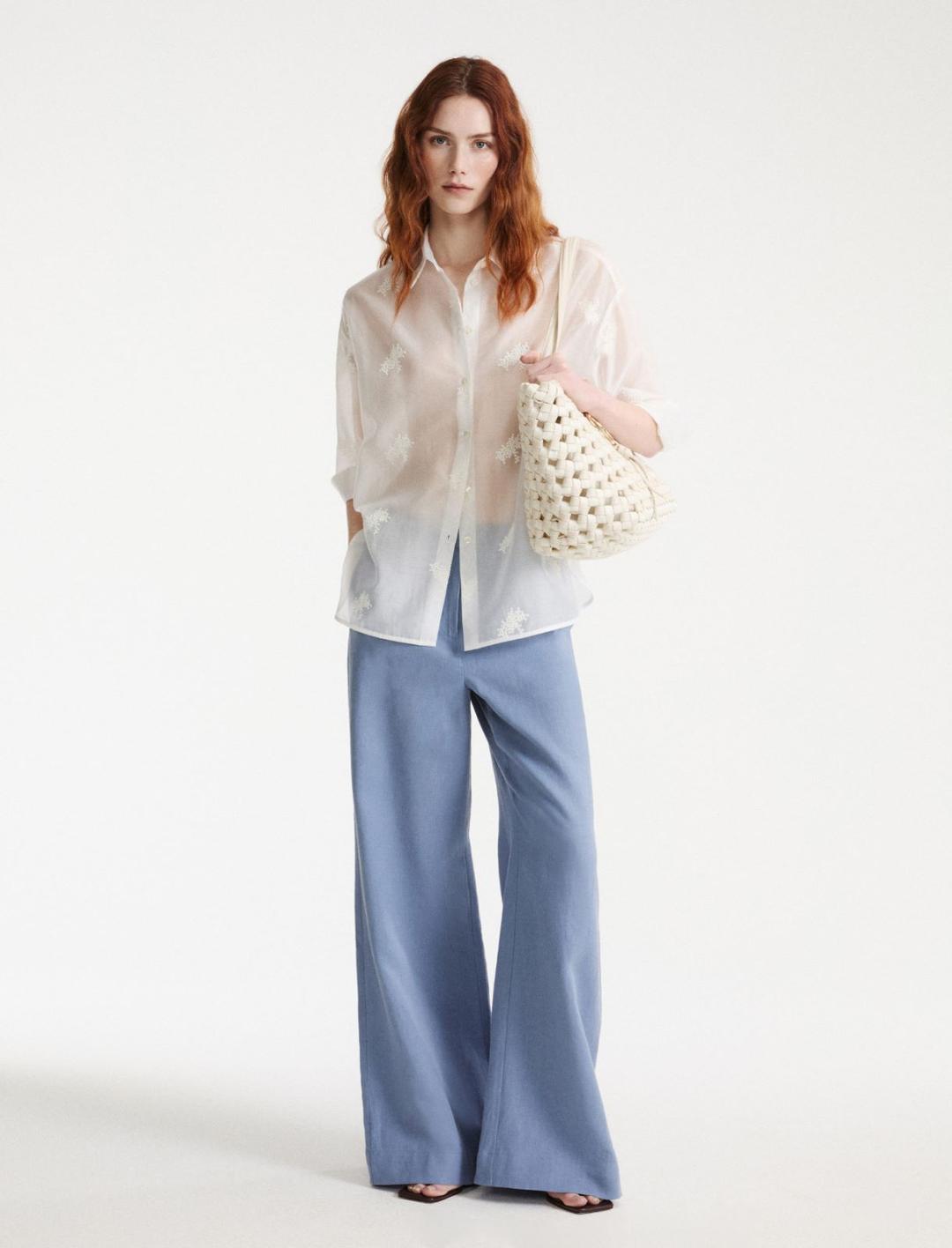 Pantalone wide leg in lino | Marella Pantalone wide leg in lino - 2 | Marella