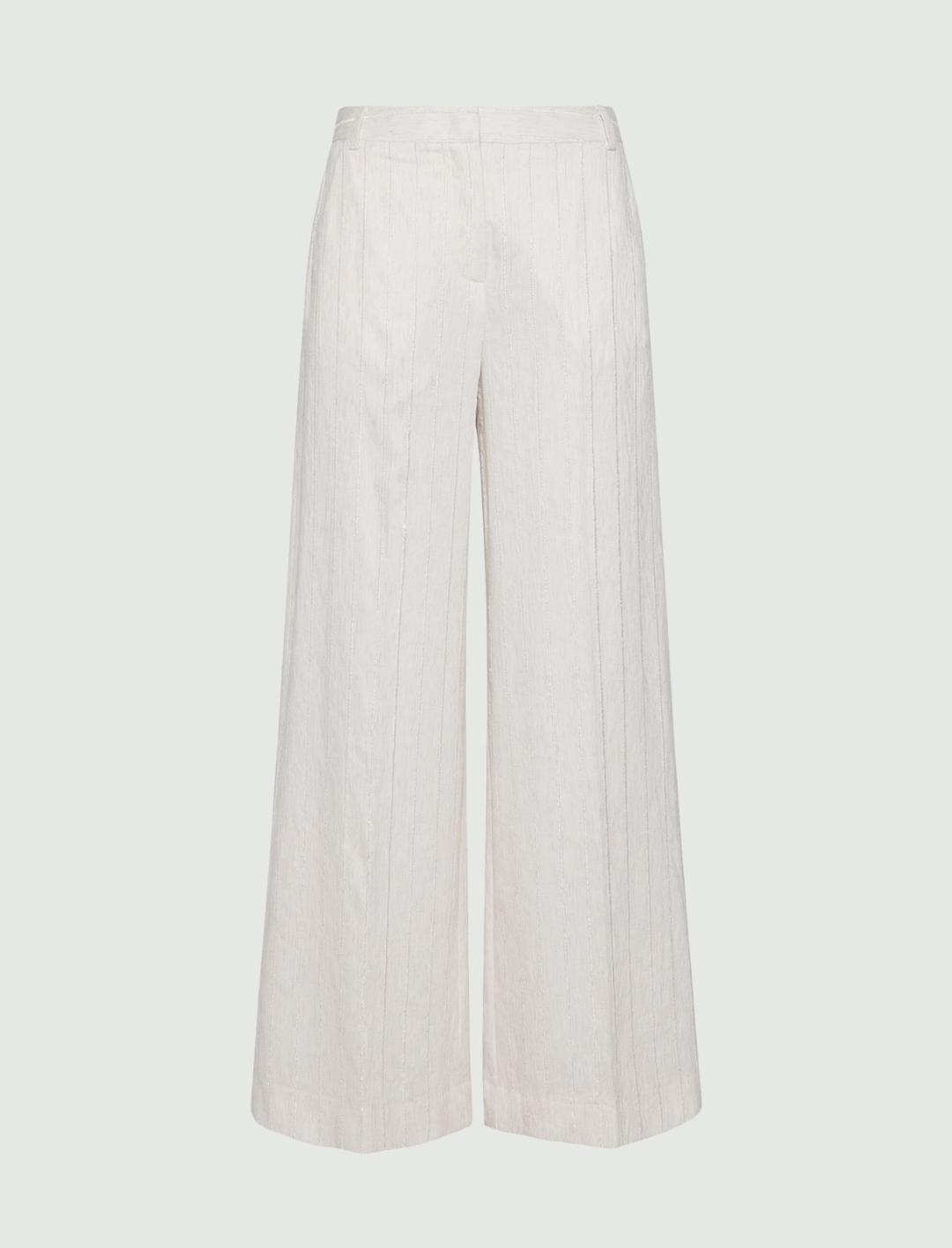 Pantalone wide leg con gessatura e paillette | Marella Pantalone wide leg con gessatura e paillette - 1 | Marella