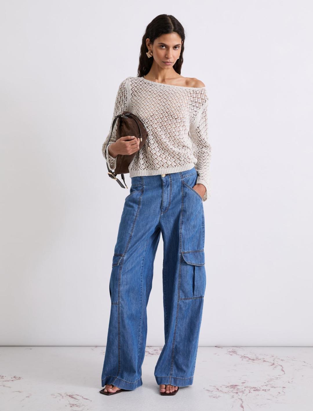 Jeans cargo wide leg | Marella Jeans cargo wide leg - 2 | Marella