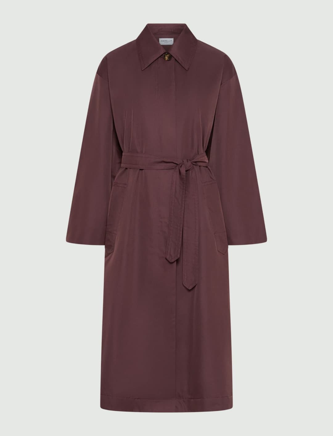 Trench in twill antigoccia | Marella Trench in twill antigoccia - 1 | Marella