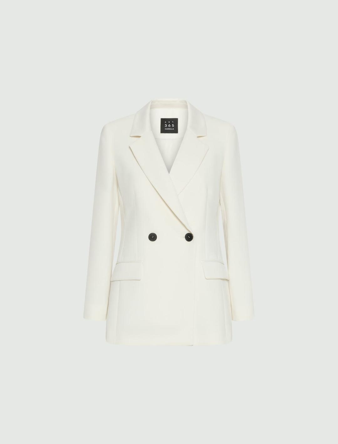 Blazer doppiopetto in envers satin | Marella Blazer doppiopetto in envers satin - 1 | Marella