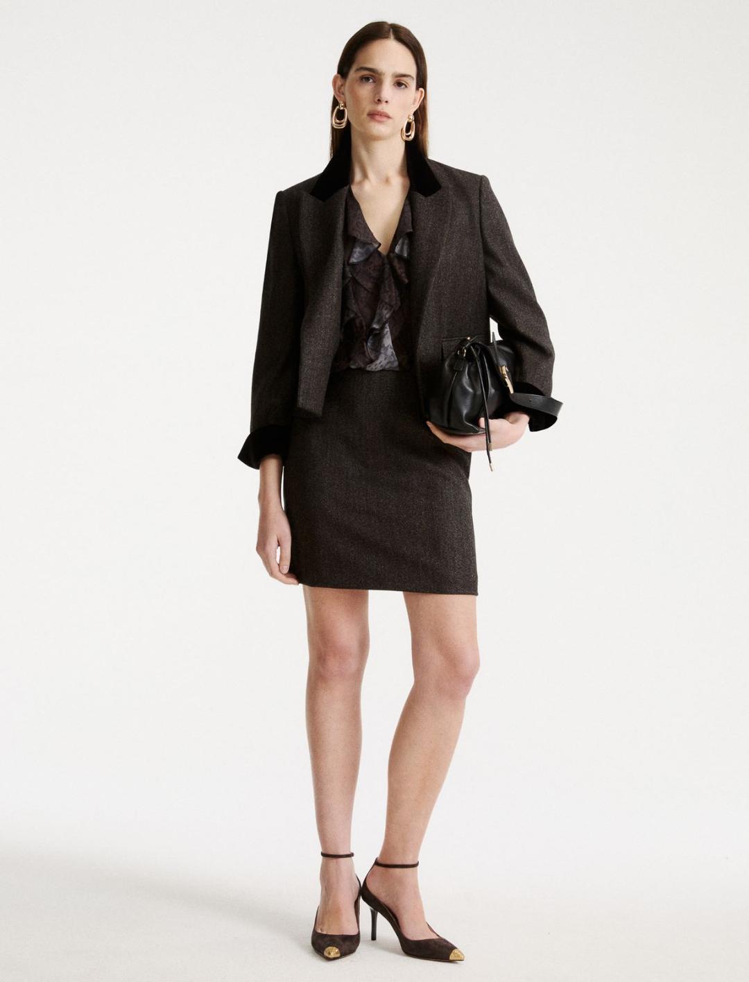 Blazer aperto con dettagli in velluto | Marella Blazer aperto con dettagli in velluto - 2 | Marella