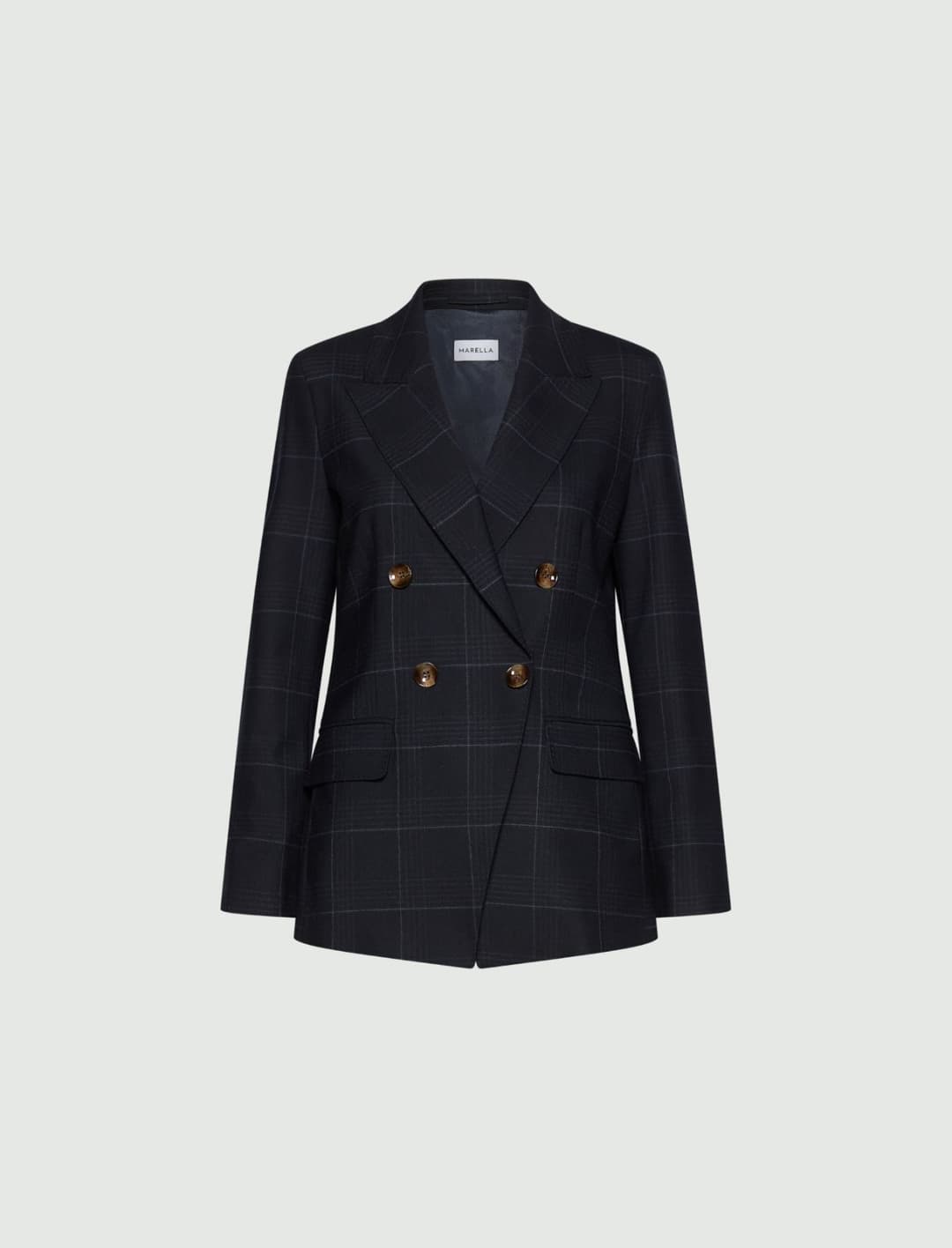 Blazer doppiopetto in misto lana stretch | Marella Blazer doppiopetto in misto lana stretch - 1 | Marella
