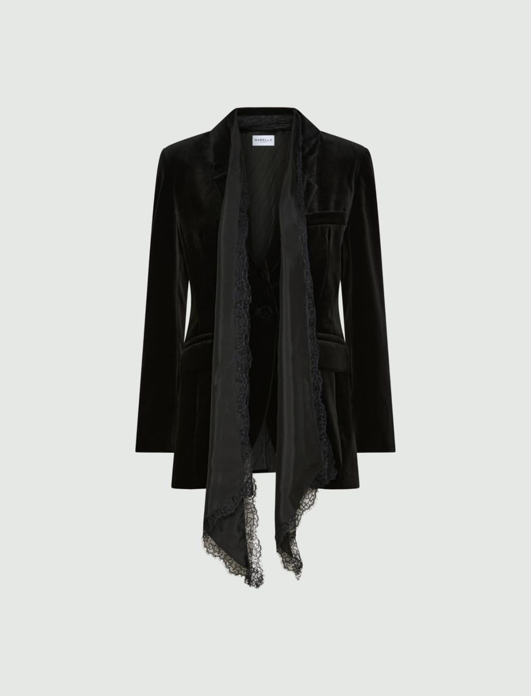 Blazer in velluto stretch | Marella Blazer in velluto stretch - 1 | Marella