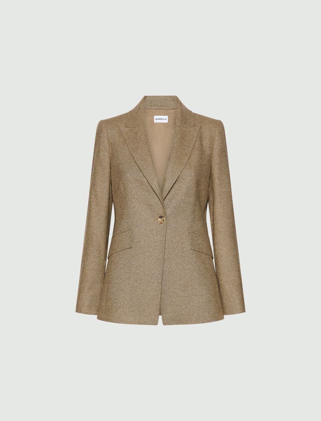 Giacca in tweed con dettagli in jacquard | Marella Giacca in tweed con dettagli in jacquard - 1 | Marella