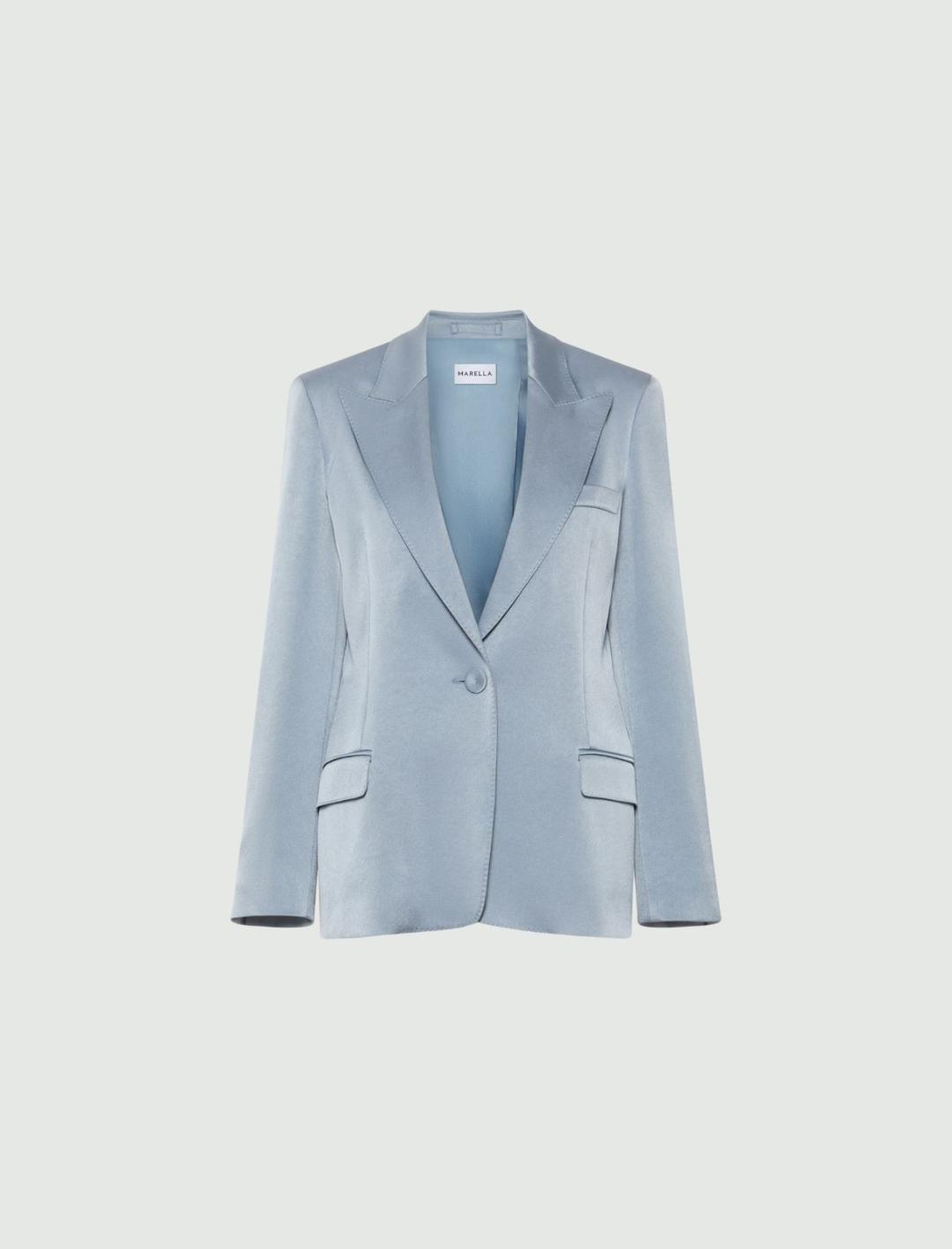 Blazer monopetto in satin | Marella Blazer monopetto in satin - 1 | Marella