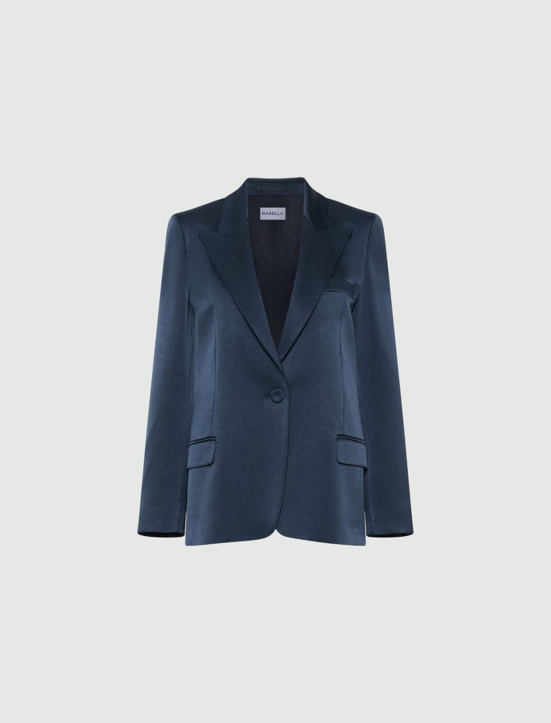 Blazer monopetto in satin | Marella Blazer monopetto in satin - 1 | Marella