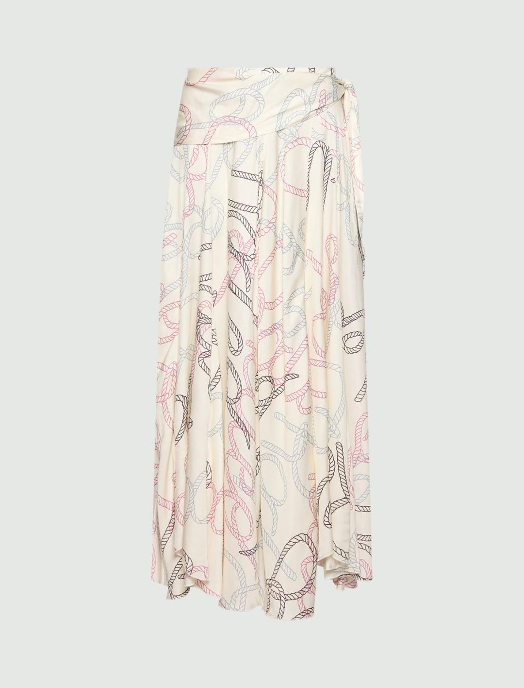 Gonna svasata in twill stampato | Marella Gonna svasata in twill stampato - 1 | Marella