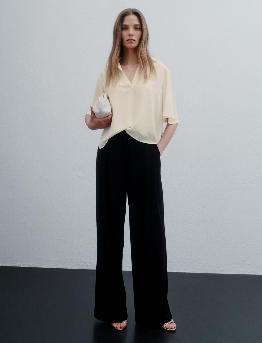 Polo in satin fluido | Marella Polo in satin fluido - 2 | Marella