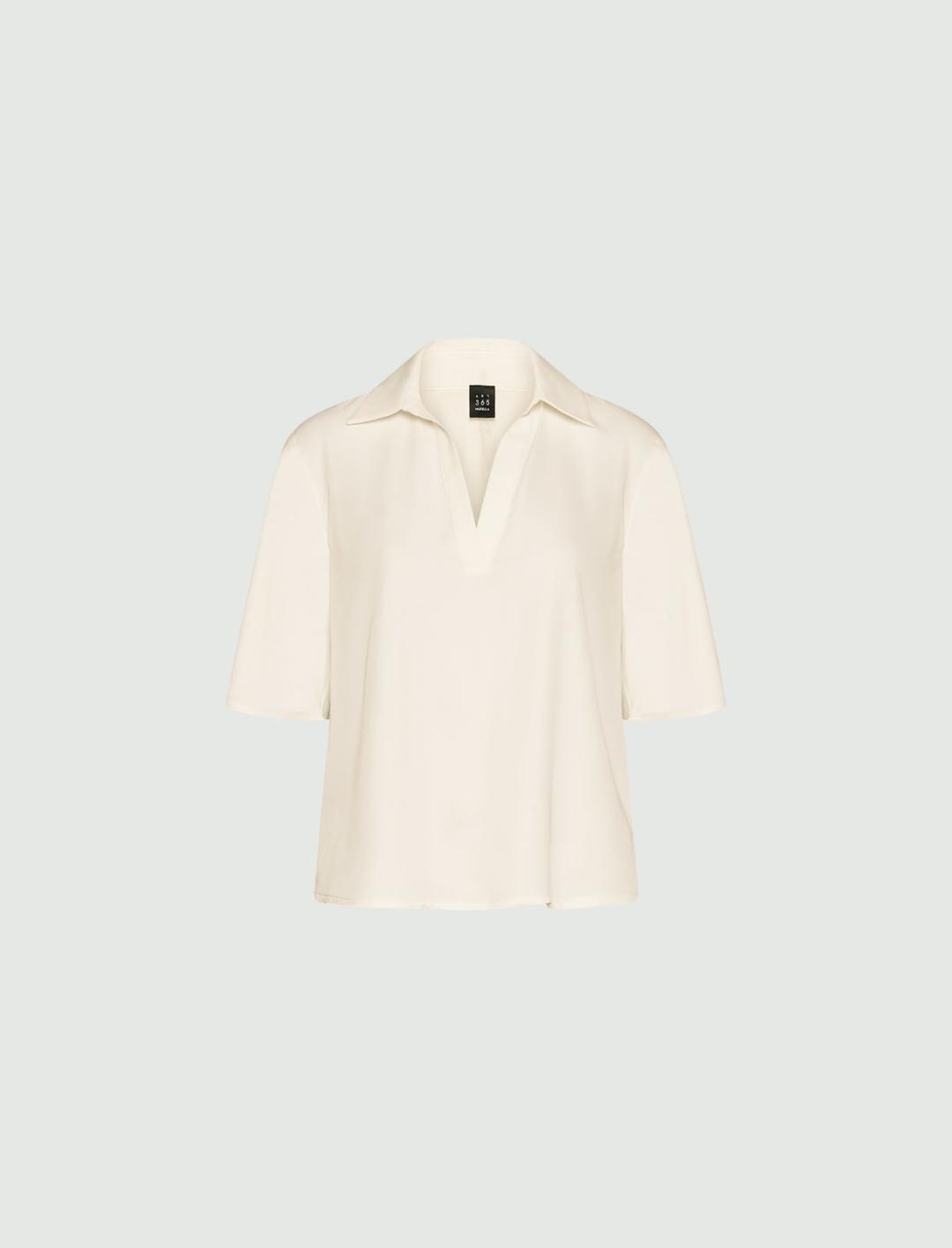 Polo in satin fluido | Marella Polo in satin fluido - 1 | Marella