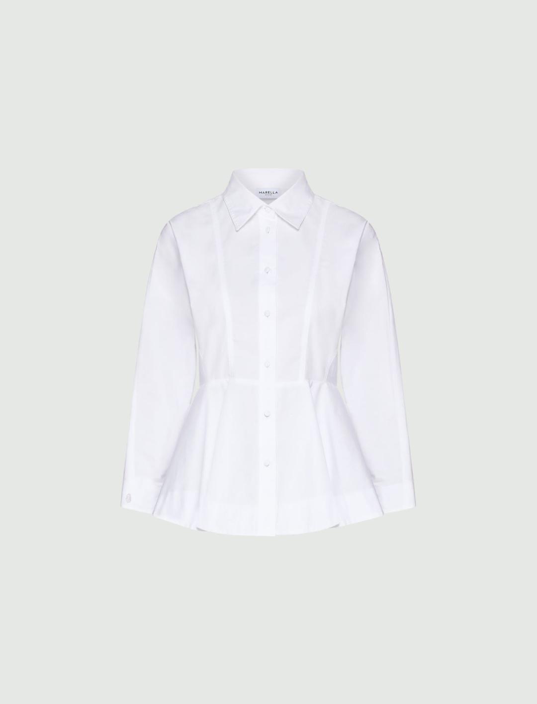 Camicia in popeline con baschina | Marella Camicia in popeline con baschina - 1 | Marella