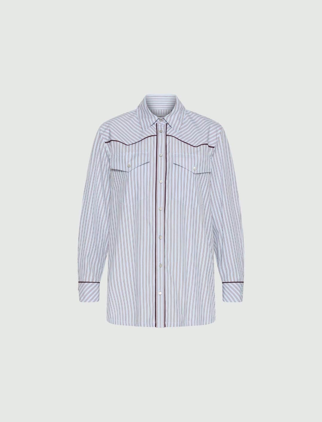 Camicia in popeline con tasche applicate | Marella Camicia in popeline con tasche applicate - 1 | Marella