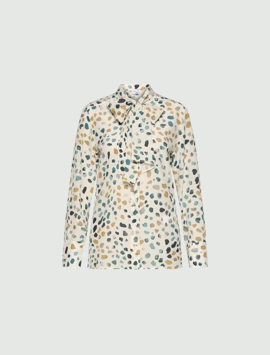 Camicia in pura seta con sciarpina | Marella Camicia in pura seta con sciarpina - 1 | Marella