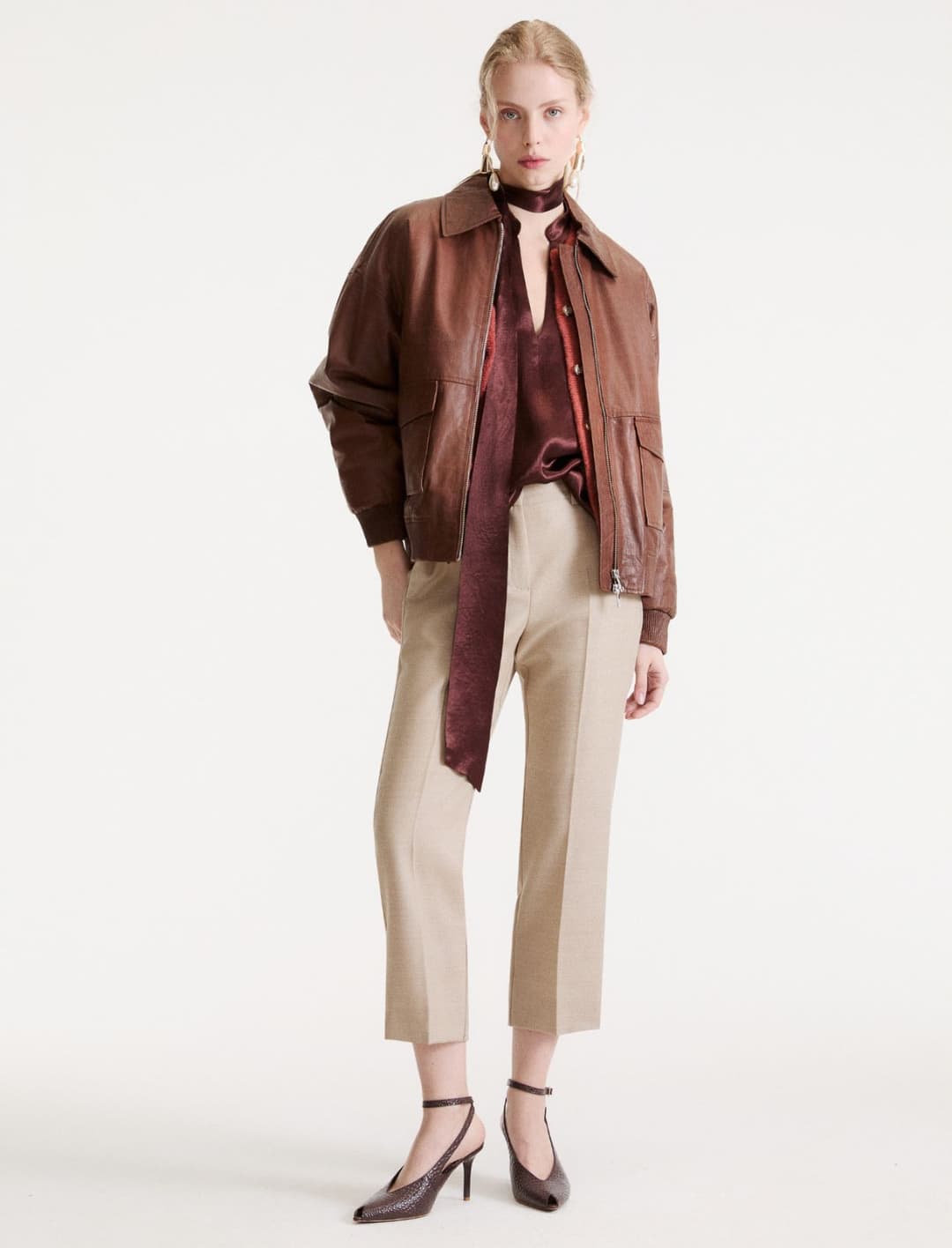 Blusa in raso con sciarpina | Marella Blusa in raso con sciarpina - 2 | Marella