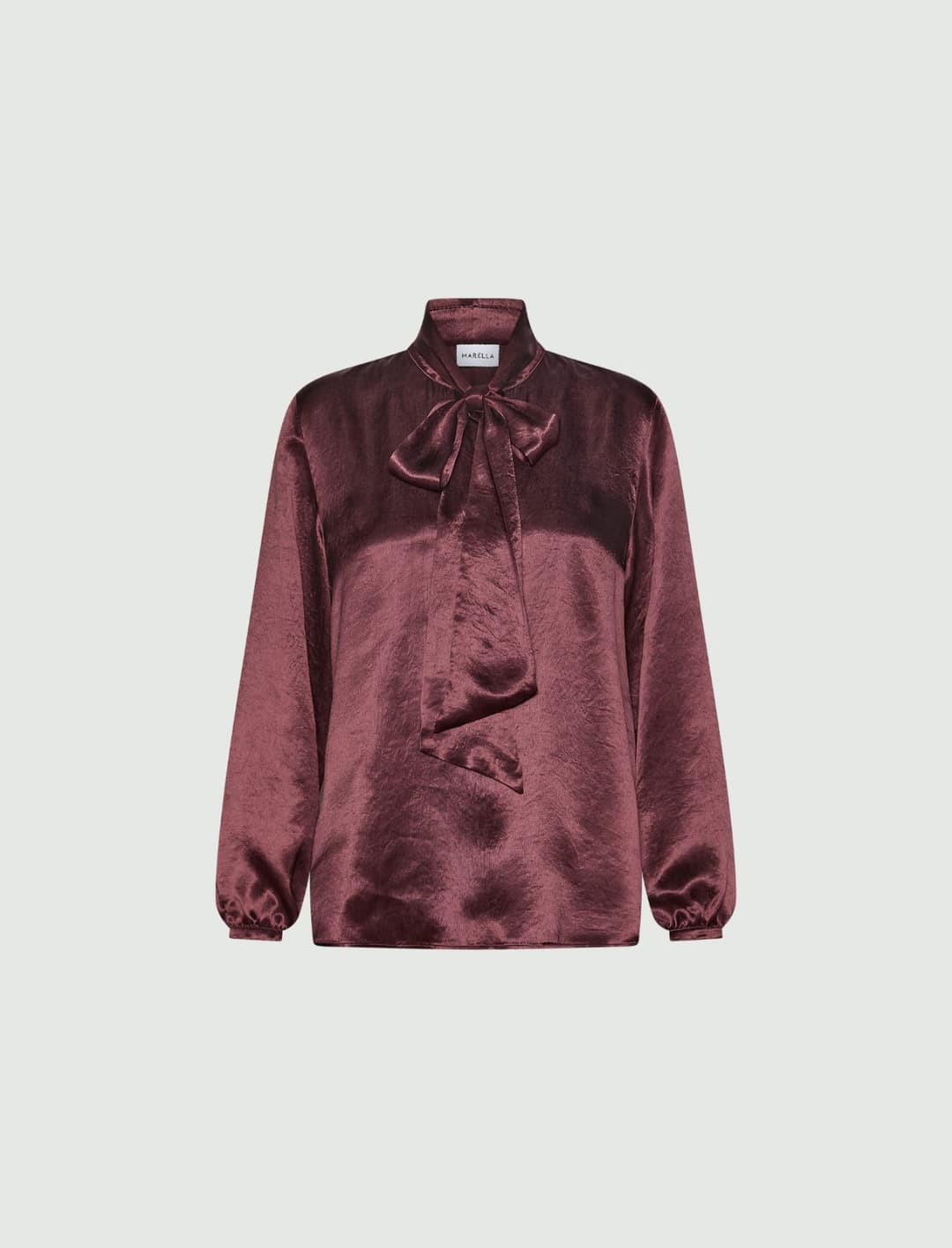 Blusa in raso con sciarpina | Marella Blusa in raso con sciarpina - 1 | Marella