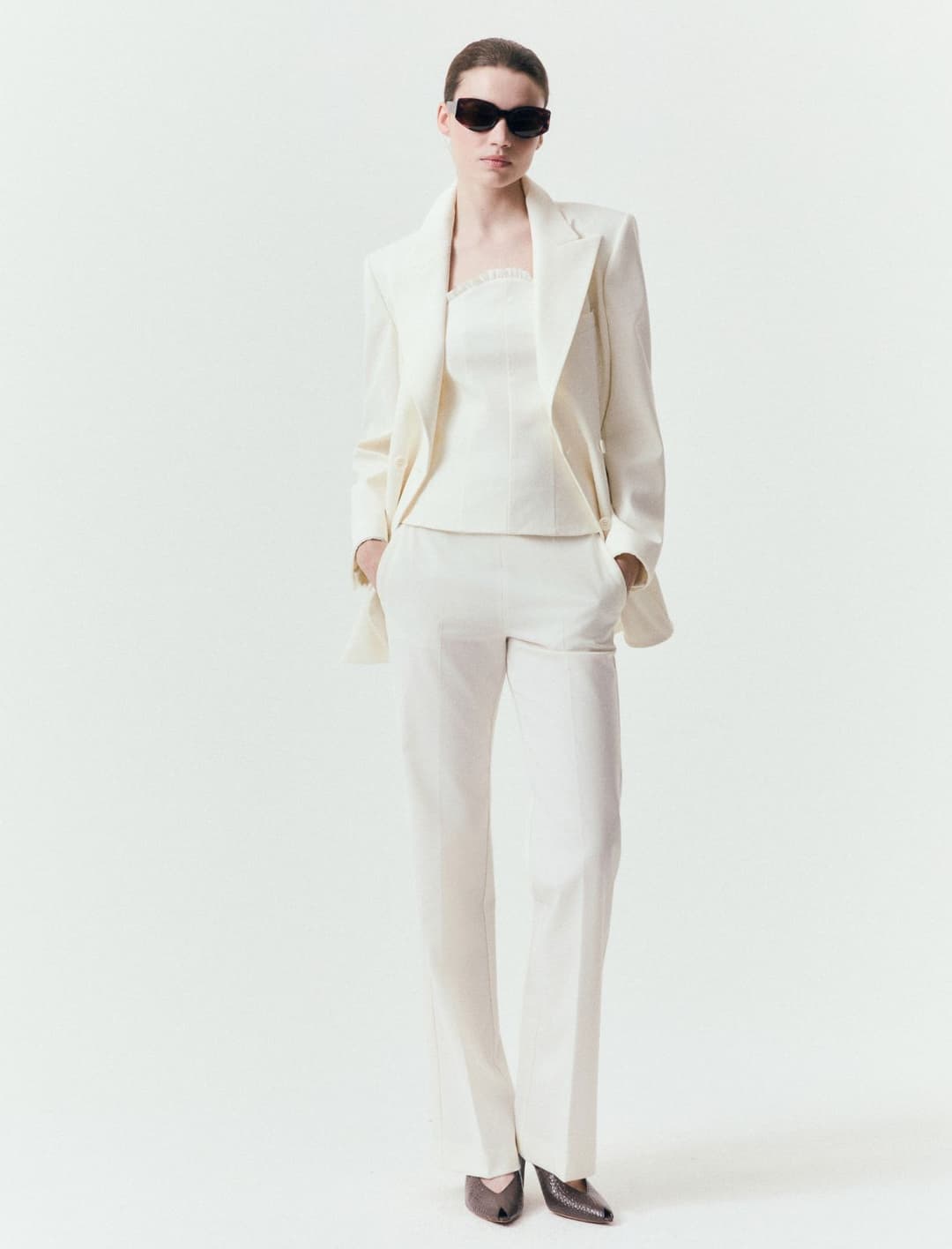 Pantalone con mini rouche | Marella Pantalone con mini rouche - 2 | Marella
