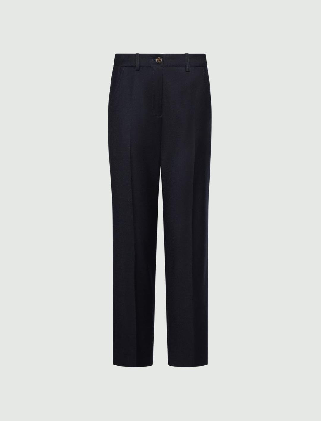 Pantalone slim in flanella di lana | Marella Pantalone slim in flanella di lana - 1 | Marella