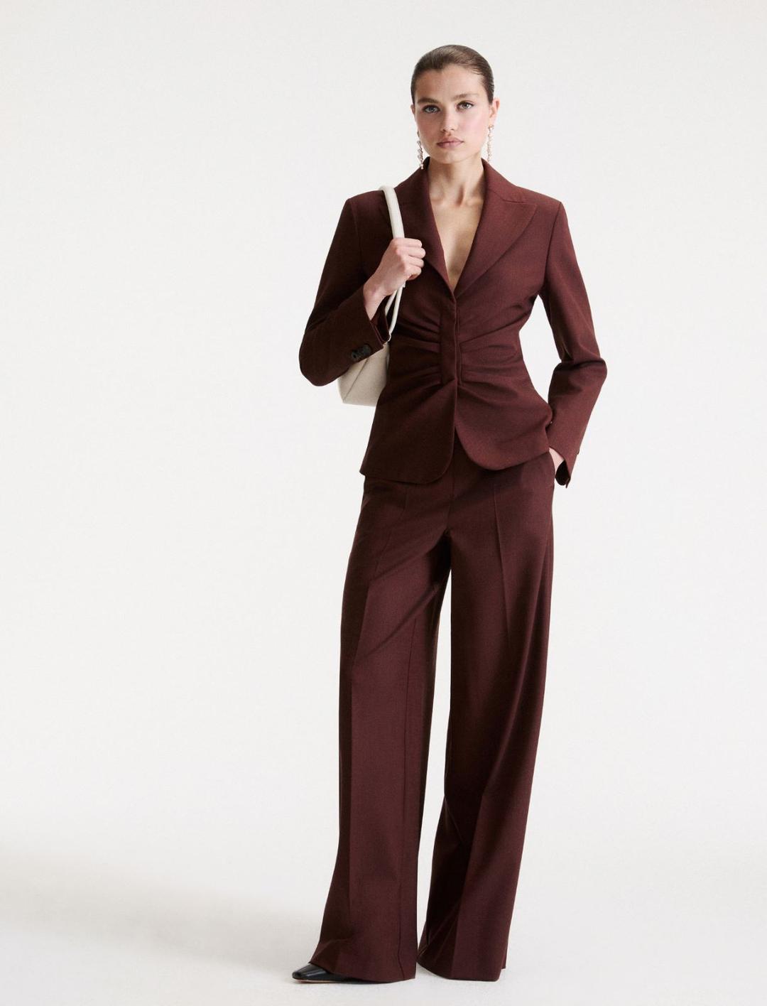 Pantalone wide leg in twill di misto lana | Marella Pantalone wide leg in twill di misto lana - 2 | Marella