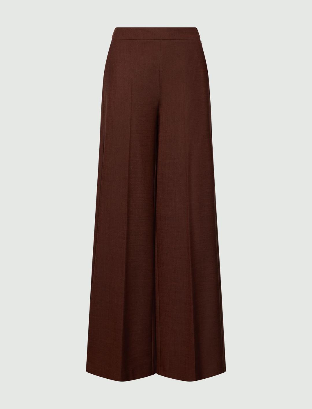 Pantalone wide leg in twill di misto lana | Marella Pantalone wide leg in twill di misto lana - 1 | Marella