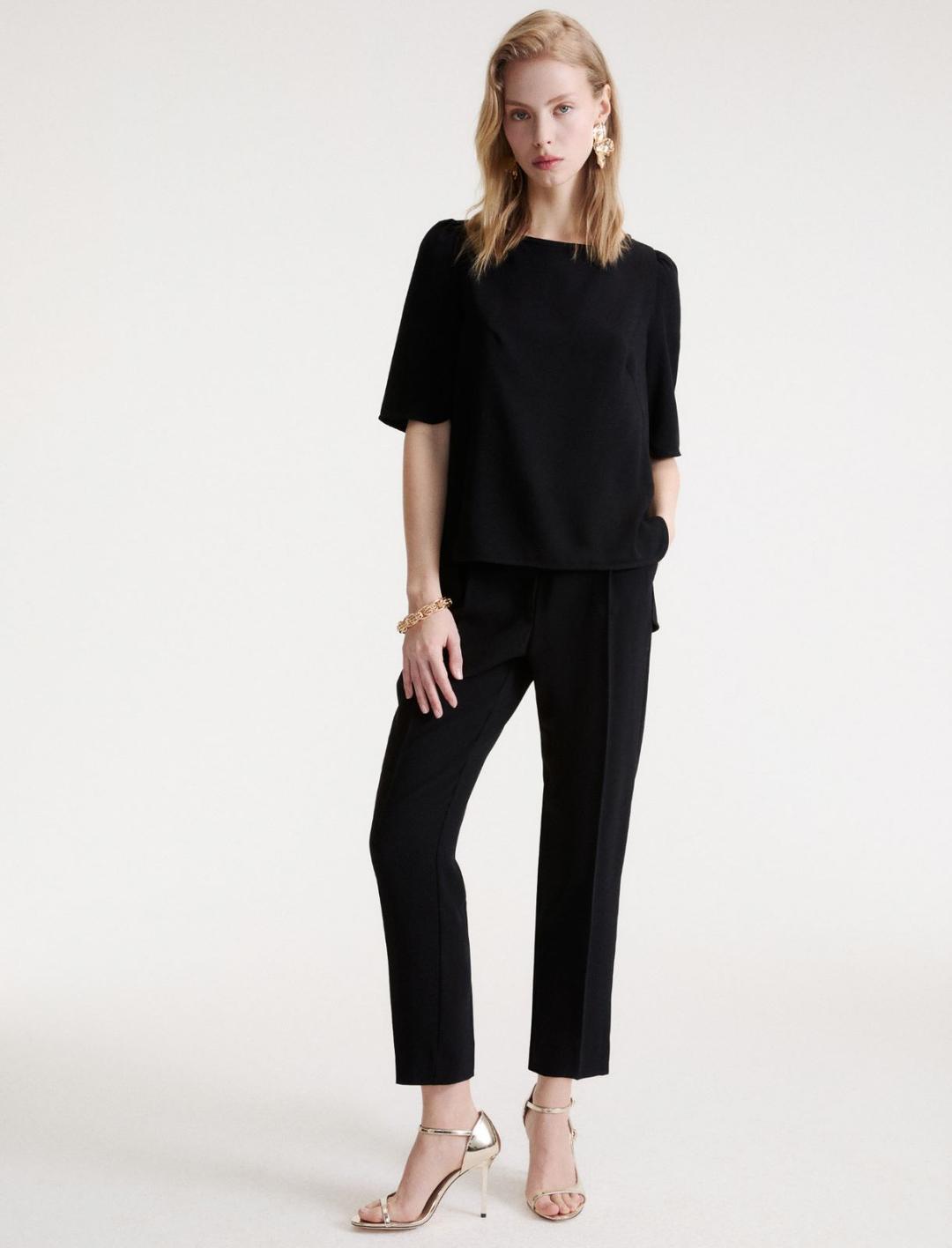 Pantalone chino in envers satin | Marella Pantalone chino in envers satin - 2 | Marella