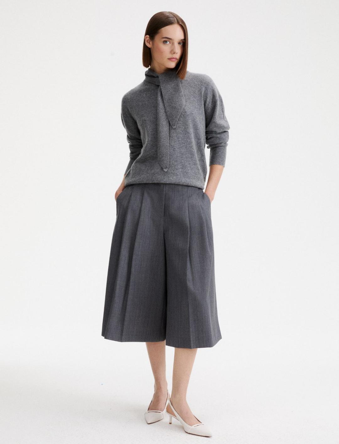 Pantalone culotte in gabardina | Marella Pantalone culotte in gabardina - 2 | Marella