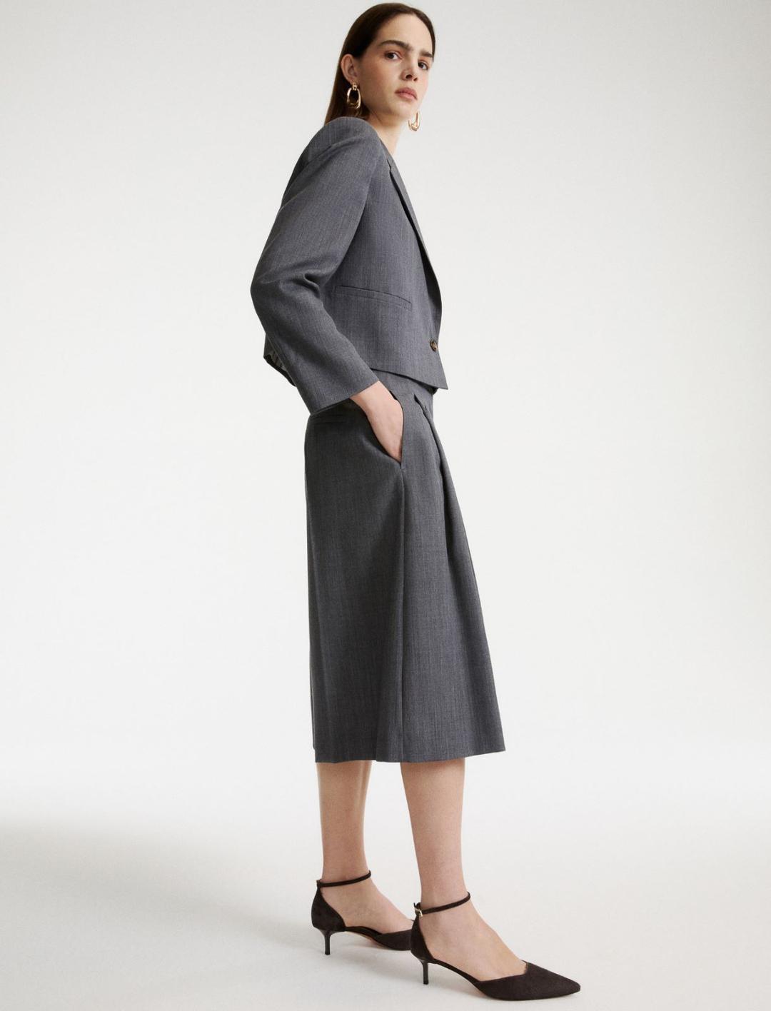 Pantalone culotte in gabardina | Marella Pantalone culotte in gabardina - 2 | Marella